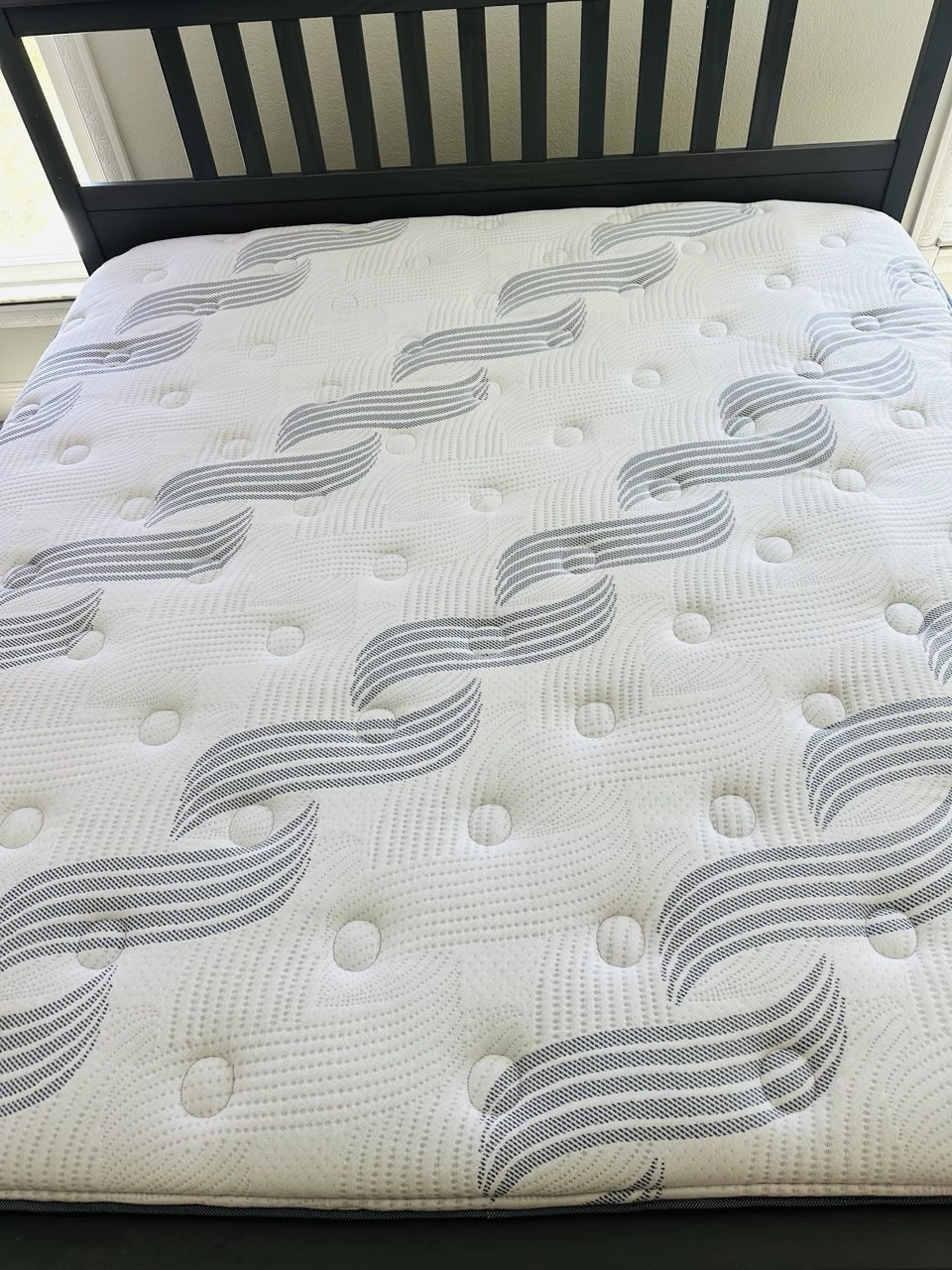 Mattress with renewed surface after upholstery service