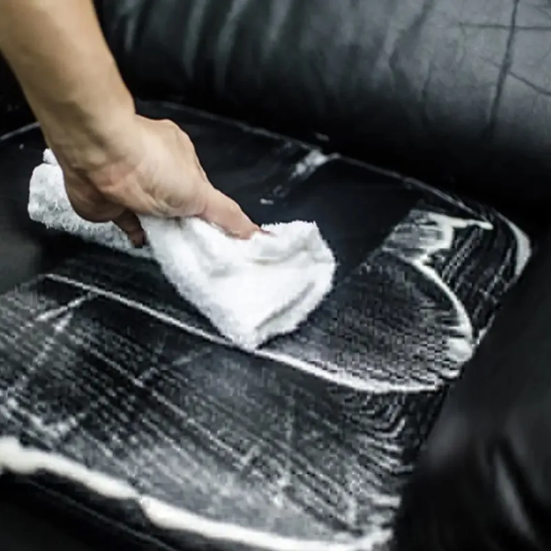 Clean leather cushions after professional service